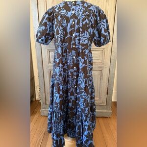 Oliphant Blue and Black Women's Dress XL